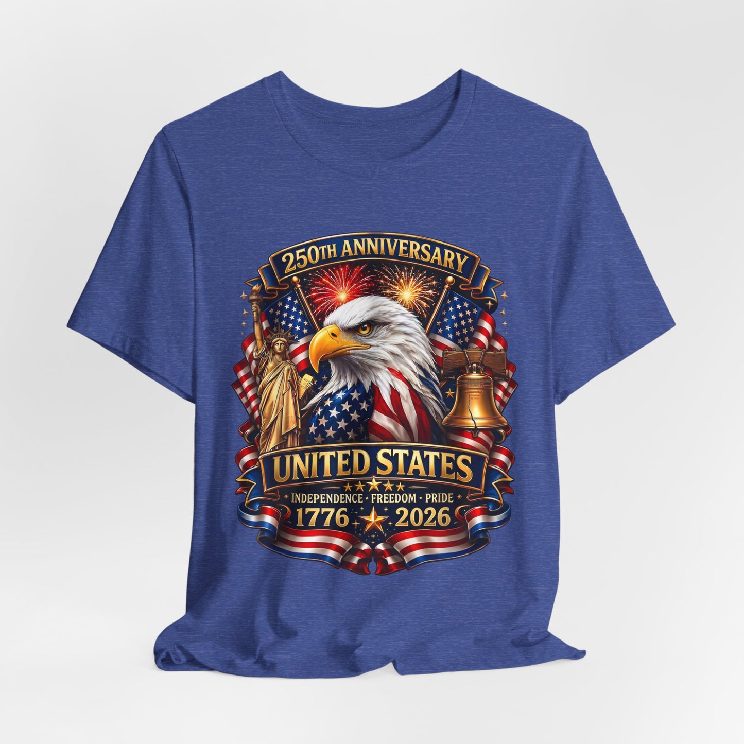 Independence 250th Eagle T-Shirt – United States 1776-2026 Centennial Graphic Tee