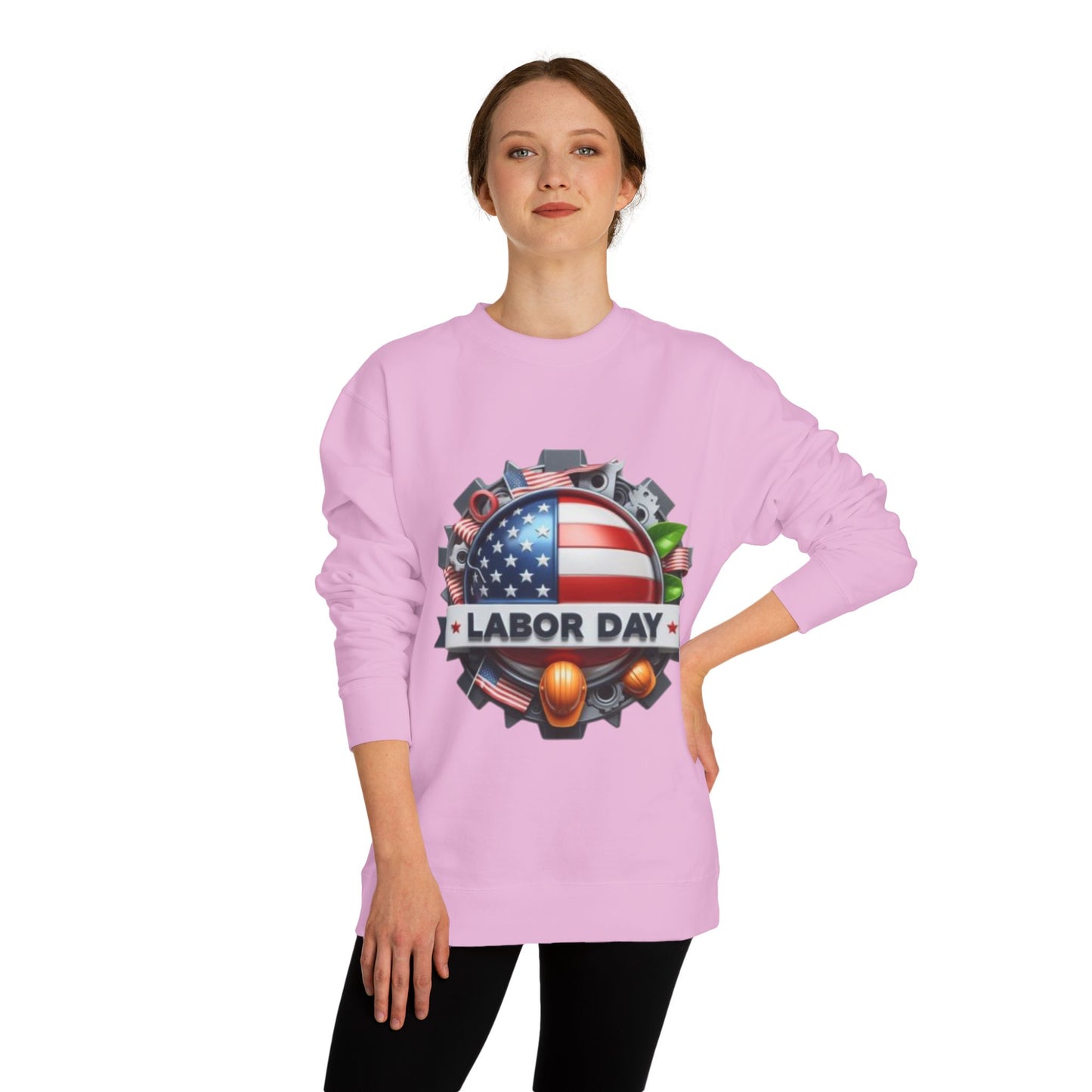 Labor Day Crewneck Sweatshirt – American Flag & Tools Workwear