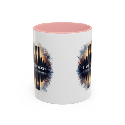 Never Forget 9/11 Memorial Accent Coffee Mug (11/15oz)