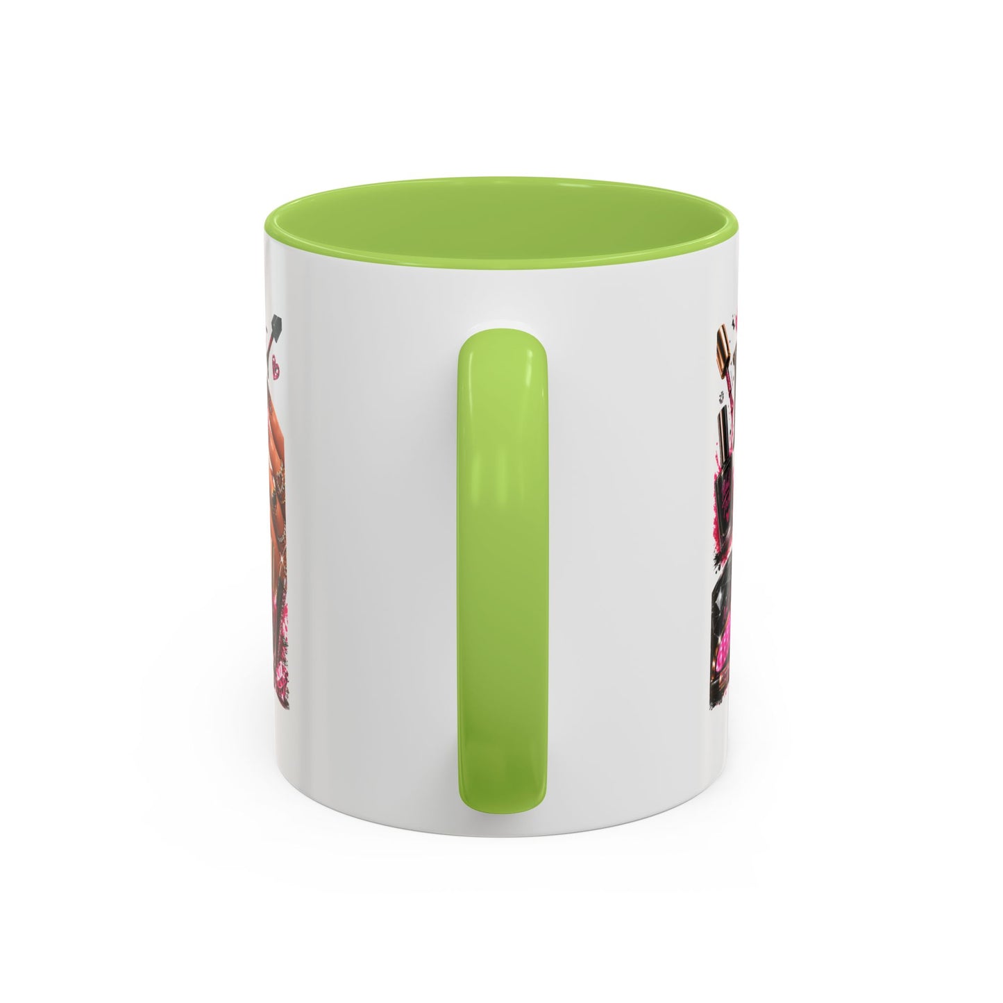 Nails Speak Louder Than Words Accent Coffee Mug — Pink Manicure Beauty Gift (11/15oz)