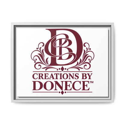 Framed Matte Canvas — Creations By Donece Logo Wall Art