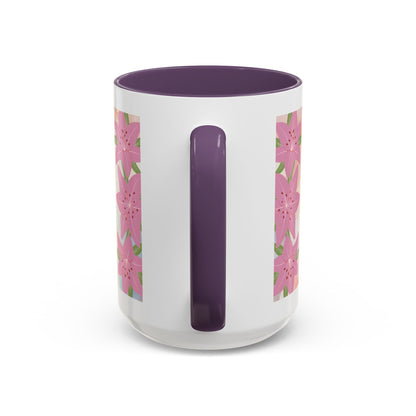 Mom Acronym Coffee Mug — "MOM: Magical • One-of-a-Kind • Motivator" Floral Accent