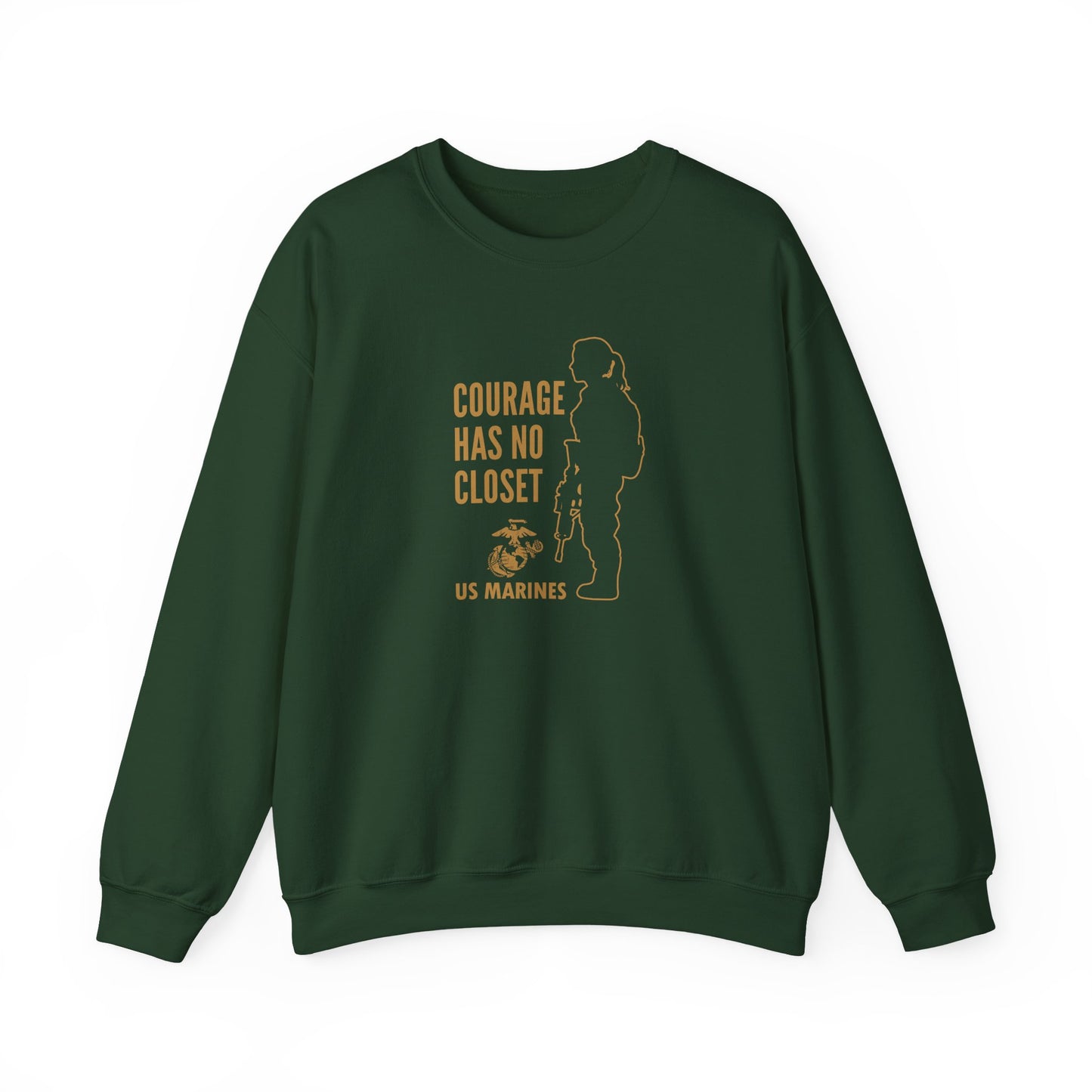 Courage Has No Closet US Marines Crewneck Sweatshirt