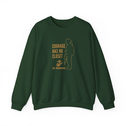 Courage Has No Closet US Marines Crewneck Sweatshirt
