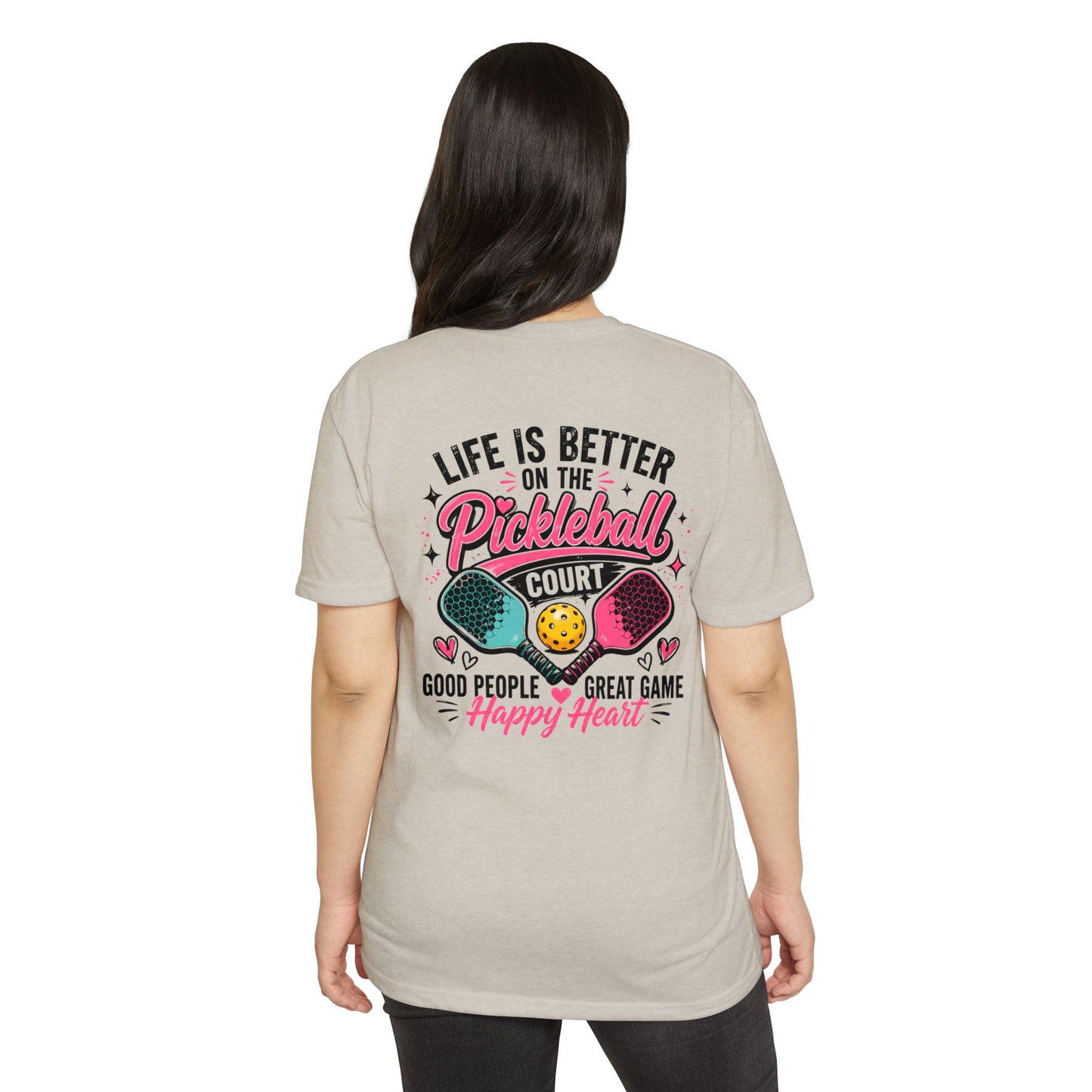 Pickleball T-Shirt – "Life Is Better on the Pickleball Court" Graphic Tee