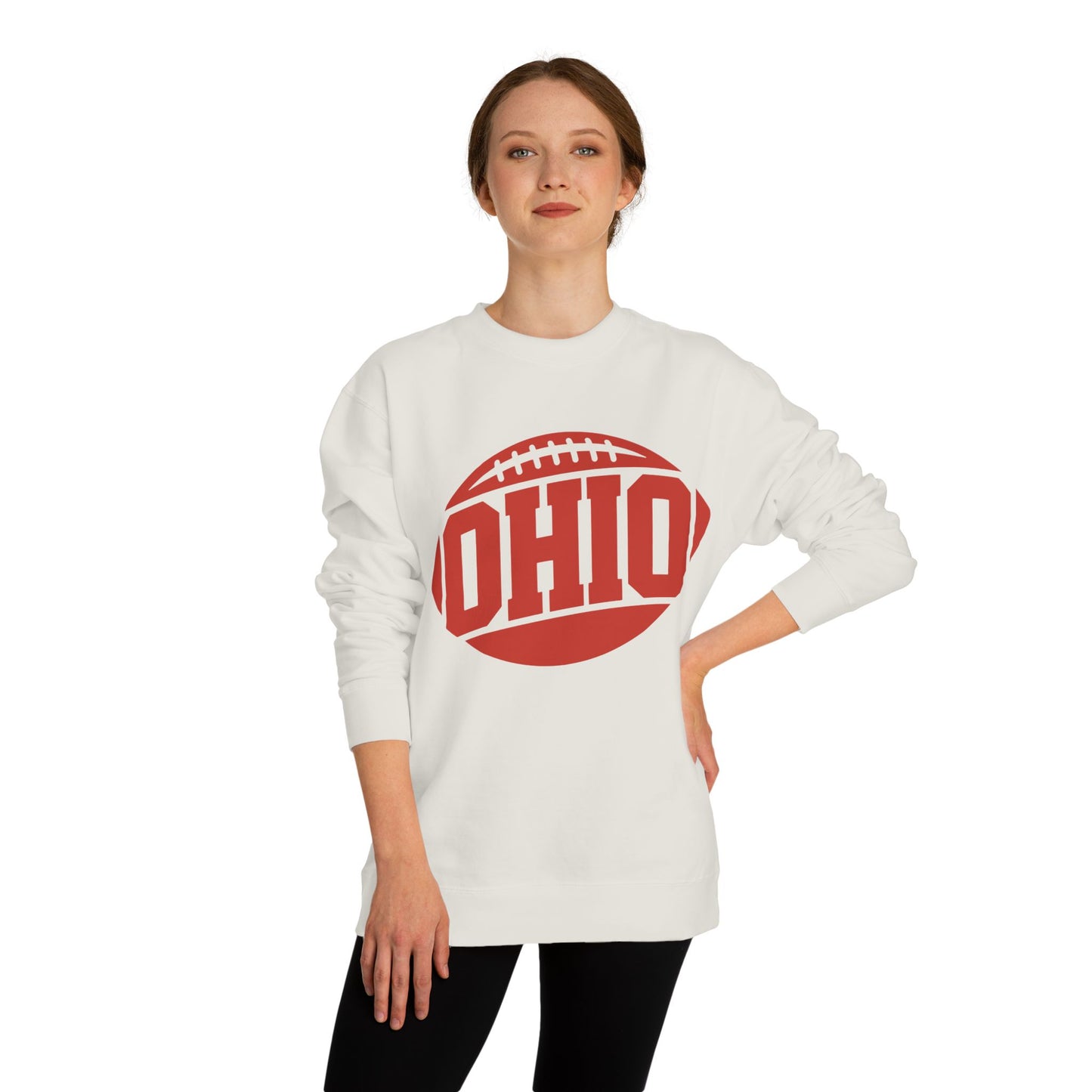 Ohio Football Crewneck Sweatshirt — Vintage Collegiate Game Day Pullover