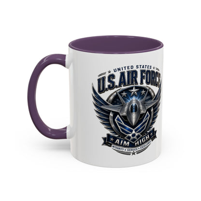 U.S. Air Force Aim High Accent Coffee Mug (11/15oz)