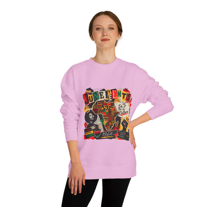 Juneteenth Celebration Sweatshirt — African Heritage '1865' Graphic Crewneck