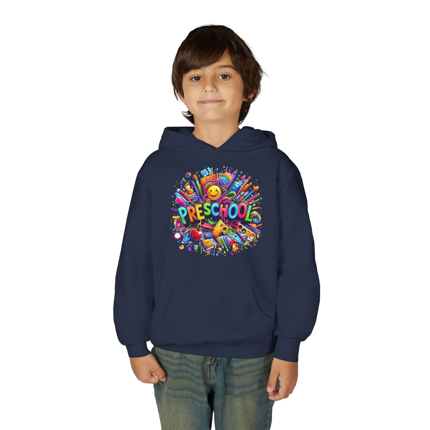 Preschool Kids Hoodie — Colorful Back-to-School Preschool Design