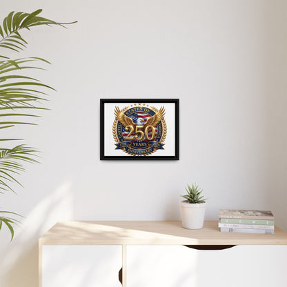 250th United States Anniversary Framed Canvas Print
