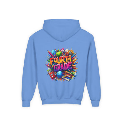 Fourth Grade Youth Hoodie — Colorful Back-to-School Kids Sweatshirt