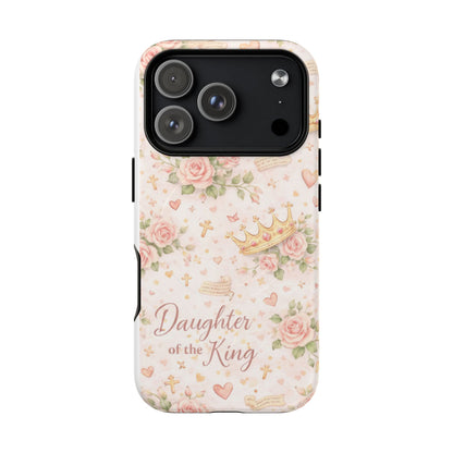 Daughter of the King Floral Phone Case — Tough Magnetic Protective Cover