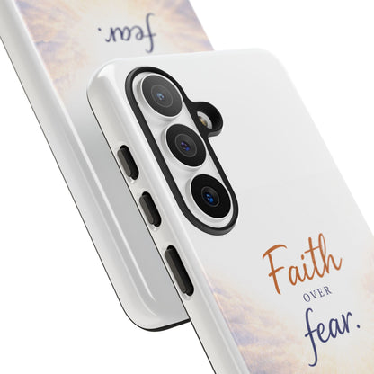 Faith Over Fear Phone Case — Inspirational Christian iPhone Cover