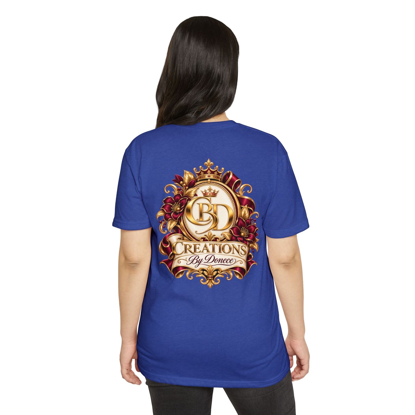 T-Shirt — 'Creations By Denece' Ornate Crest Graphic Tee