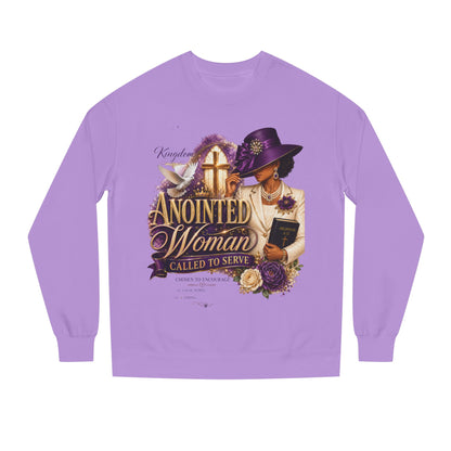Anointed Woman Crewneck Sweatshirt — Called to Serve Gospel Graphic