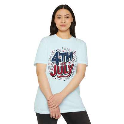 4th of July Graphic T-Shirt — Patriotic Fireworks Tee