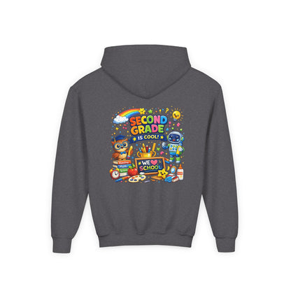 Second Grade Hoodie — 'Second Grade Is Cool' Kids Back-to-School Sweatshirt