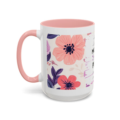 Mother Peace Floral Coffee Mug — "A quiet light, a guiding hand..." Memorial Tribute Mug