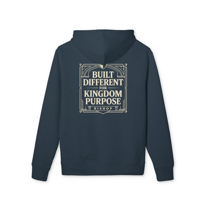 Built Different for Kingdom Purpose Hoodie — Faith-Based Inspirational Pullover
