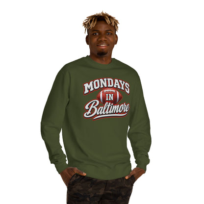 Mondays In Baltimore Football Sweatshirt – Retro Sport Crewneck