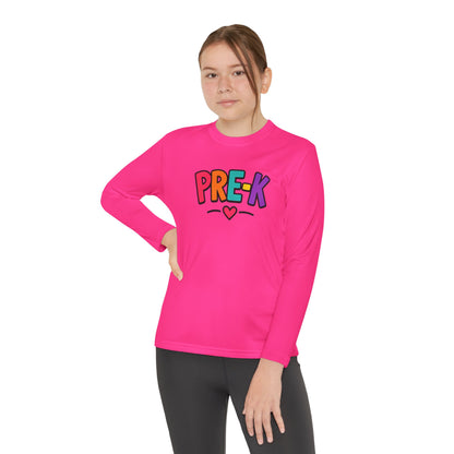 Pre-K Kids Long Sleeve Tee — Colorful Cute PreK Shirt for Preschoolers
