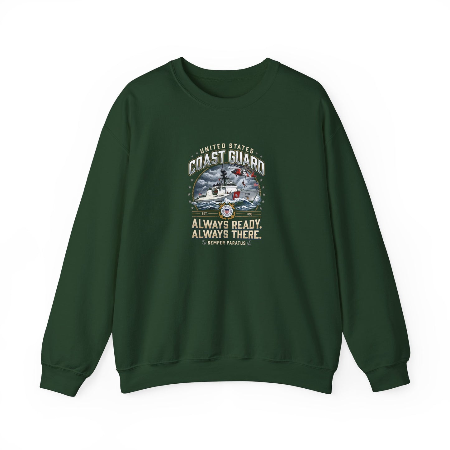 United States Coast Guard Always Ready Always There Sweatshirt