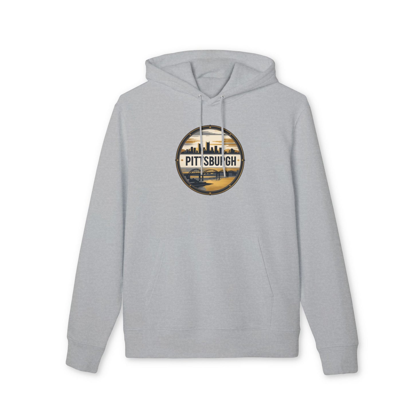 Pittsburgh Skyline Hoodie — Retro River City Logo