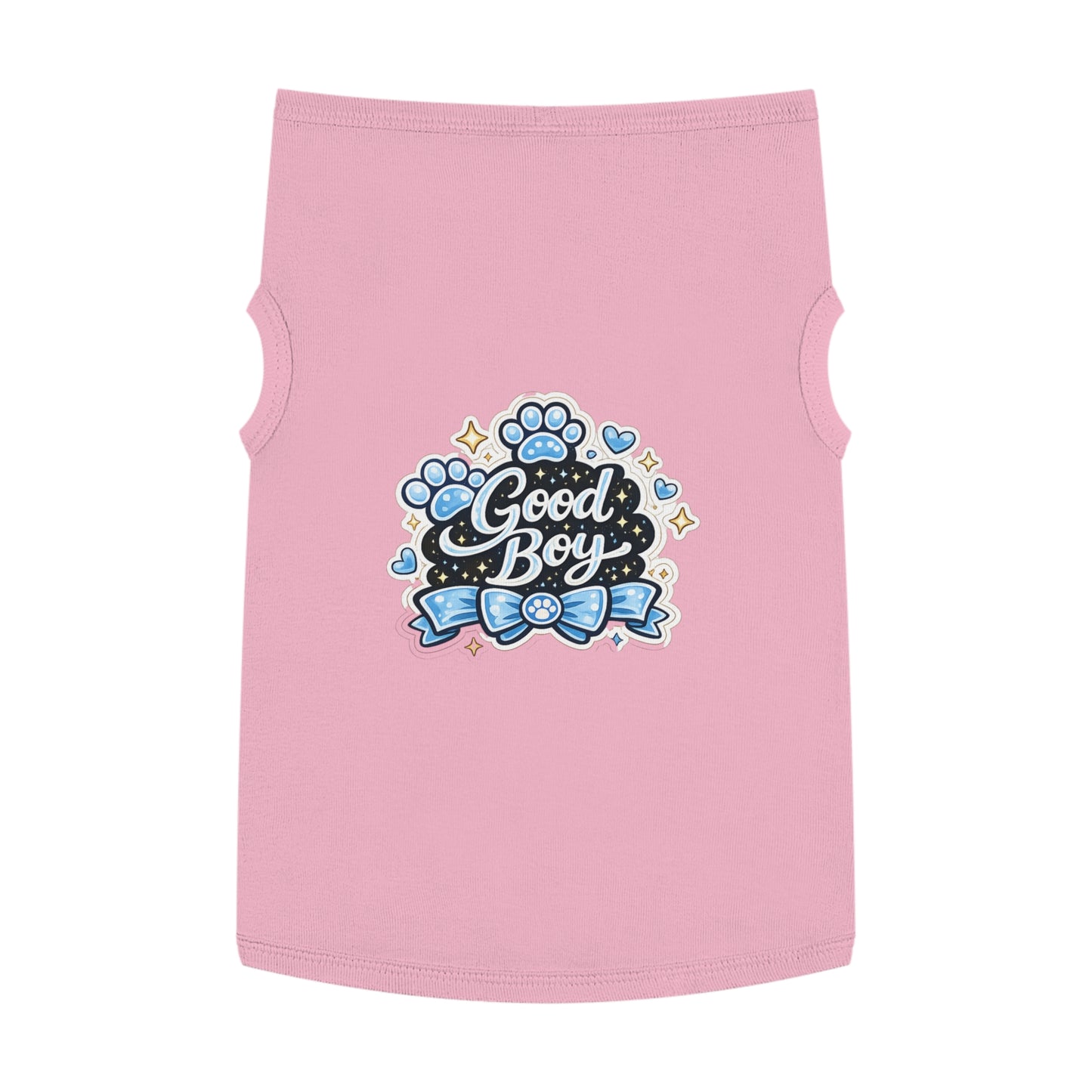 Good Boy Dog Tank Top — Cute Paw Print Pet Shirt