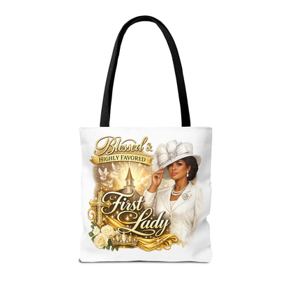 First Lady 'Blessed & Highly Favored' Tote Bag