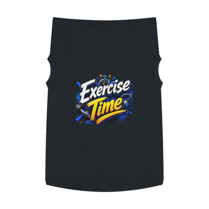 Exercise Time Pet Tank Top — Funny Workout Dog Shirt