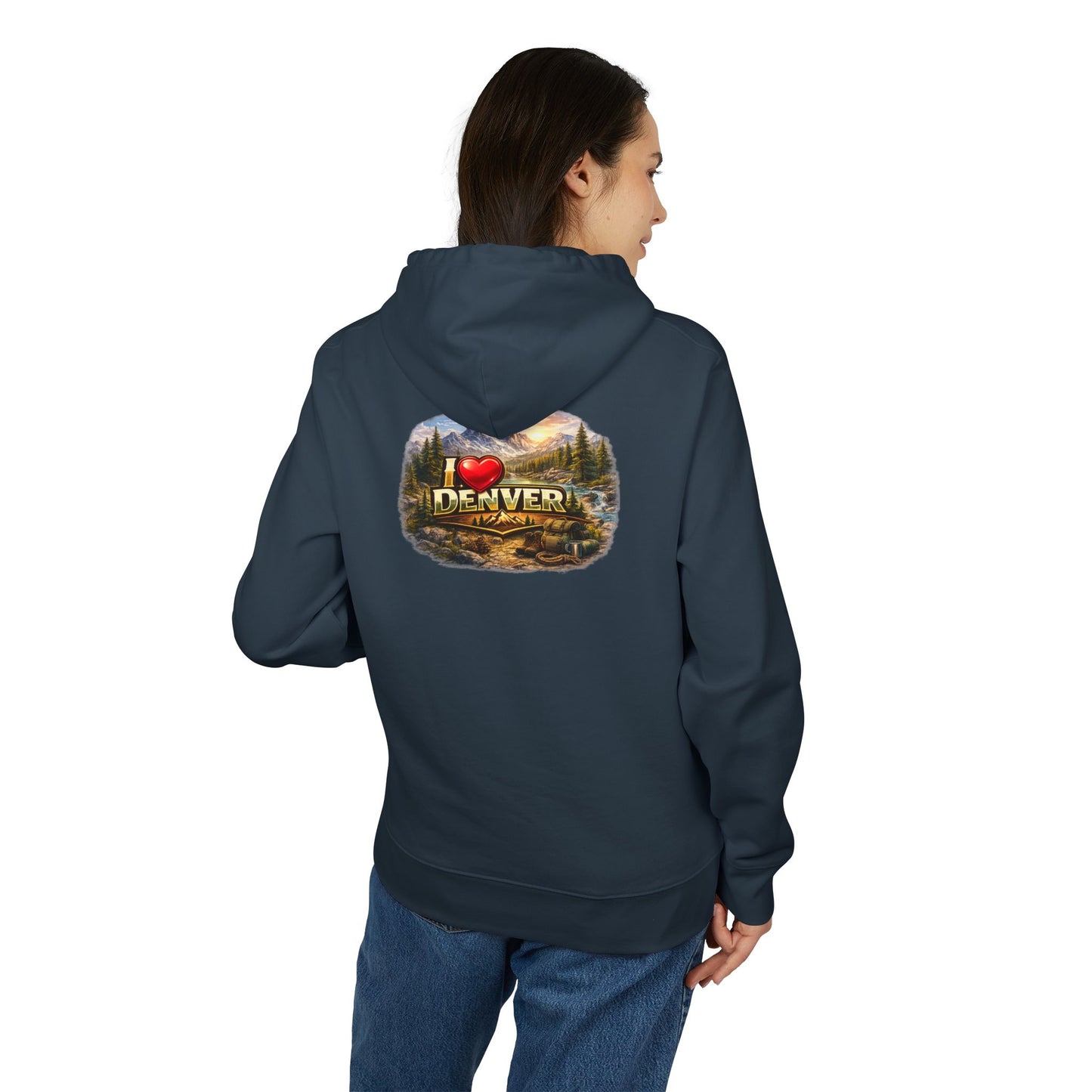 Denver Scenic Hoodie - I  Denver Mountain Landscape Pullover