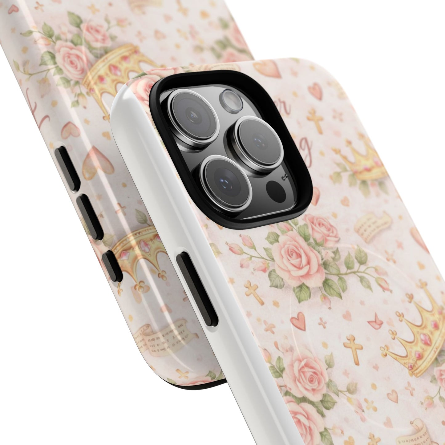 Daughter of the King Floral Phone Case — Tough Magnetic Protective Cover