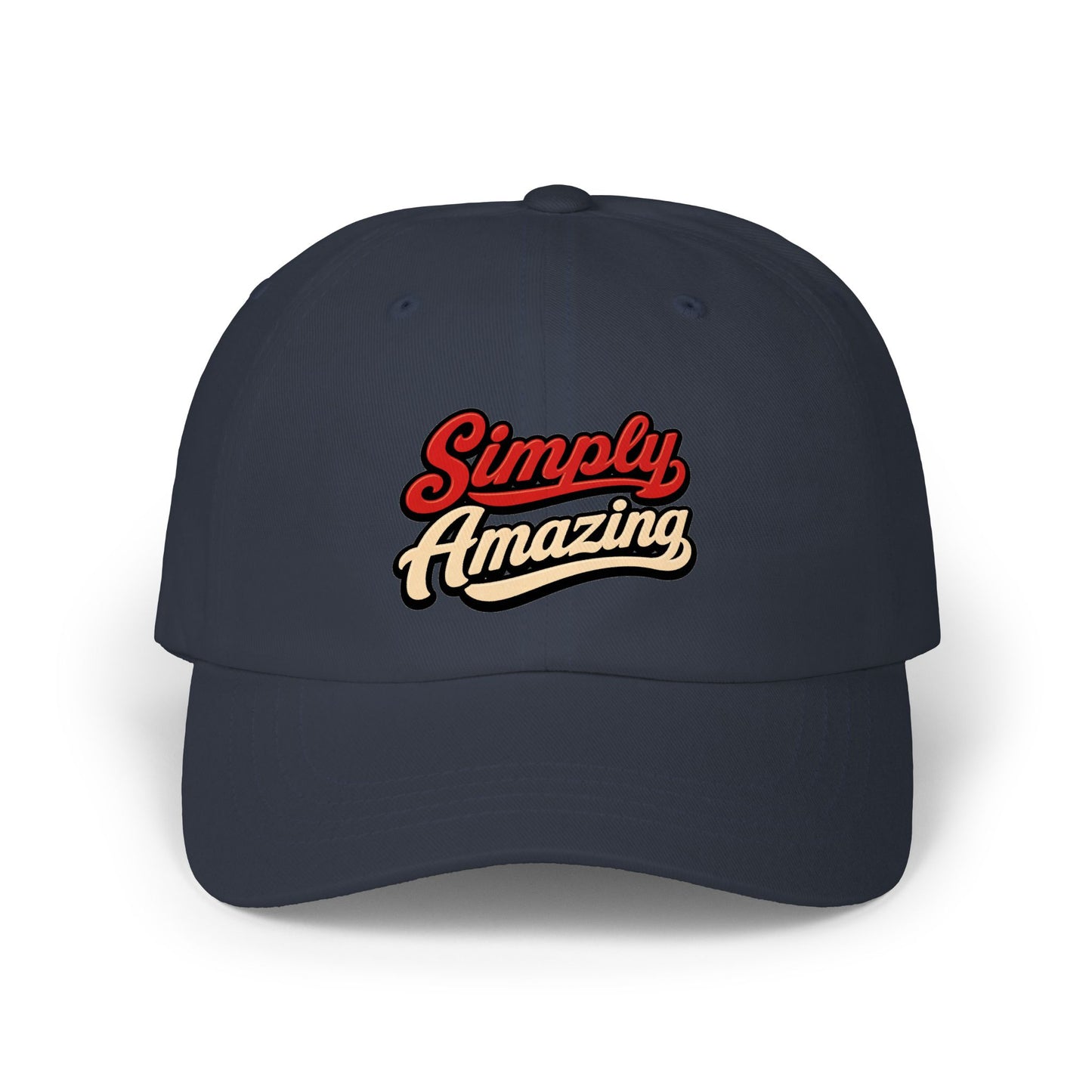 Classic Dad Cap — "Simply Amazing" Embroidered Dad Hat
