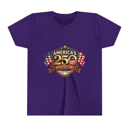 America's 250th Anniversary Youth Tee - Patriotic 1776–2026 Celebration Shirt