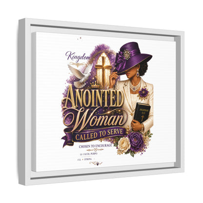 Framed Canvas Print — "Anointed Woman Called to Serve" Christian Wall Art