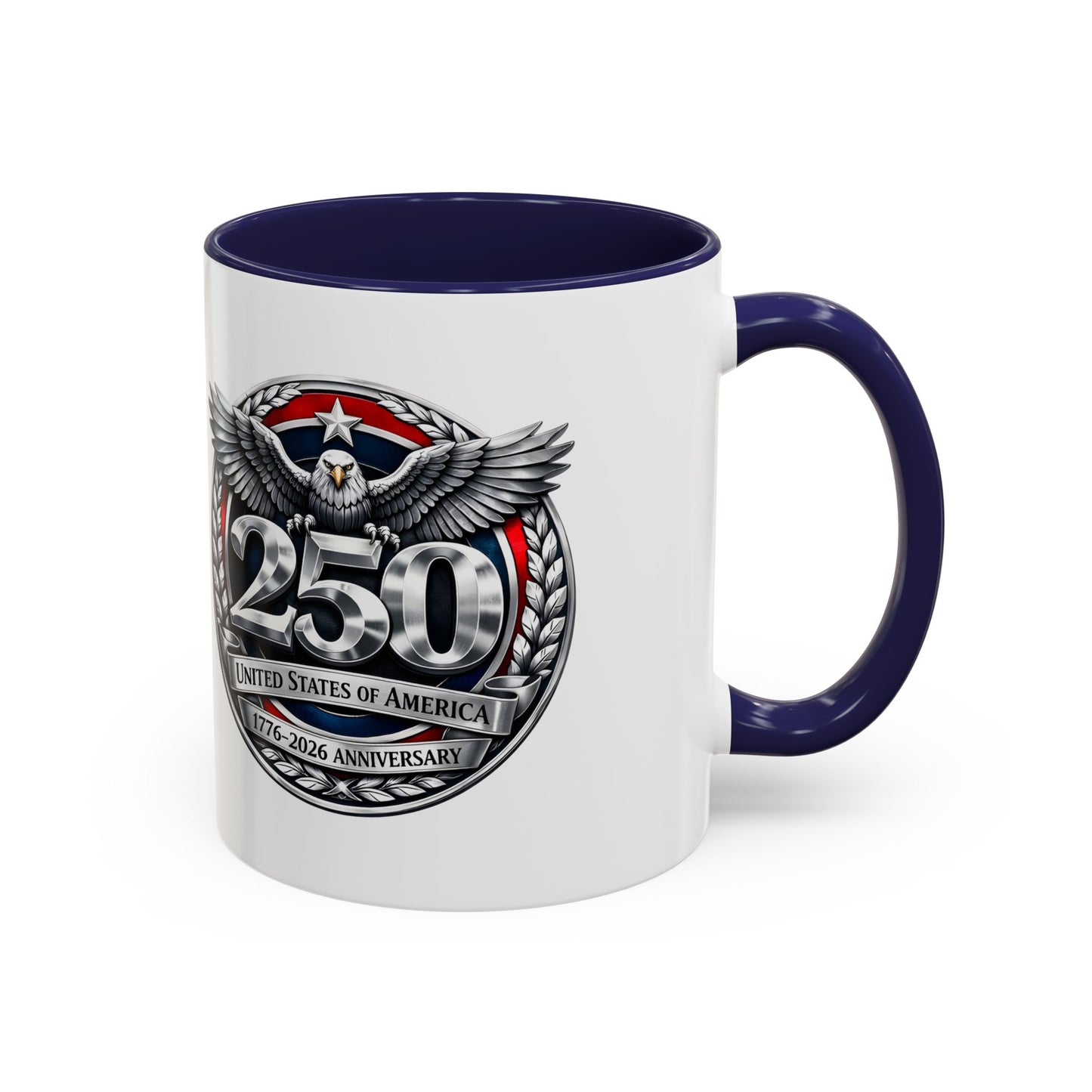 250th USA Bicentennial Eagle Coffee Mug — 1776–2026 Anniversary Accent Mug