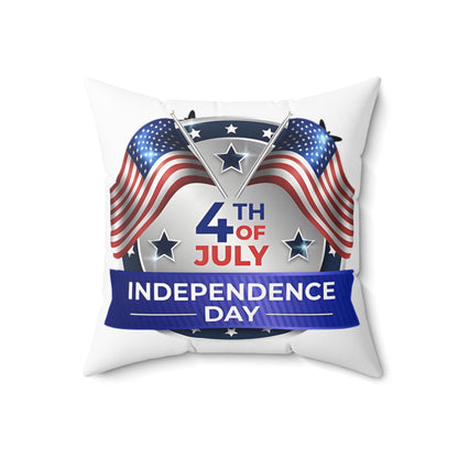 4th of July Independence Day Decorative Pillow — American Flag Patriotic Throw Pillow