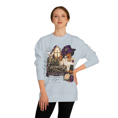 Christian Women's 'Chosen to Encourage' Sweatshirt – Faith-Based Encourager Design
