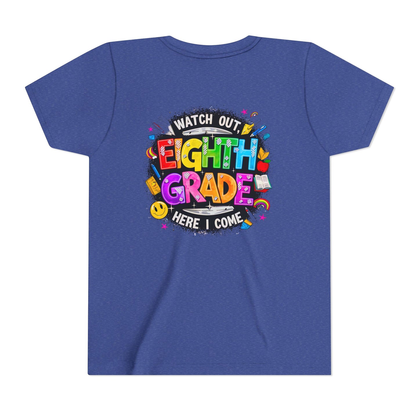 Eighth Grade Kids T‑Shirt — "Watch Out, Eighth Grade Here I Come" Back-to-School Tee