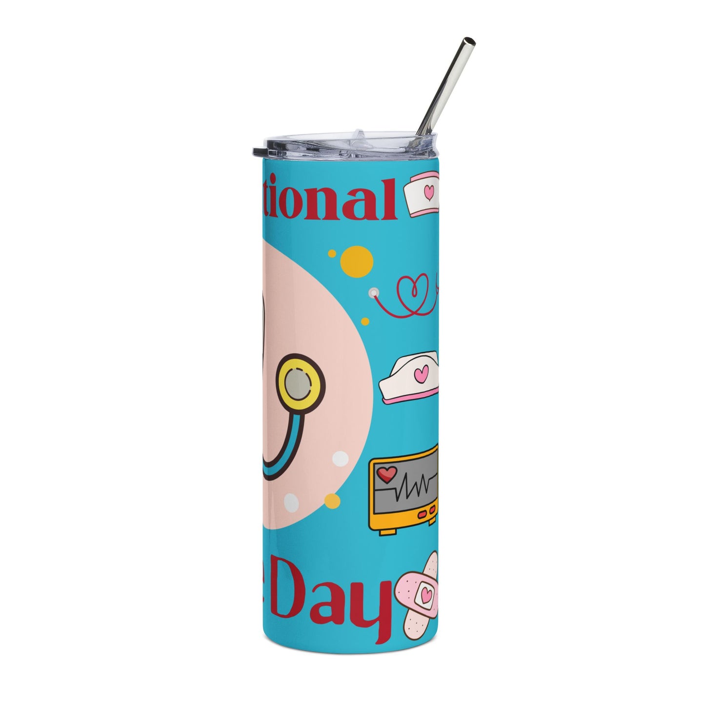 20oz Nurse Tumbler — "Thanks Nurse!" International Nurse Day Stainless Steel Travel Cup