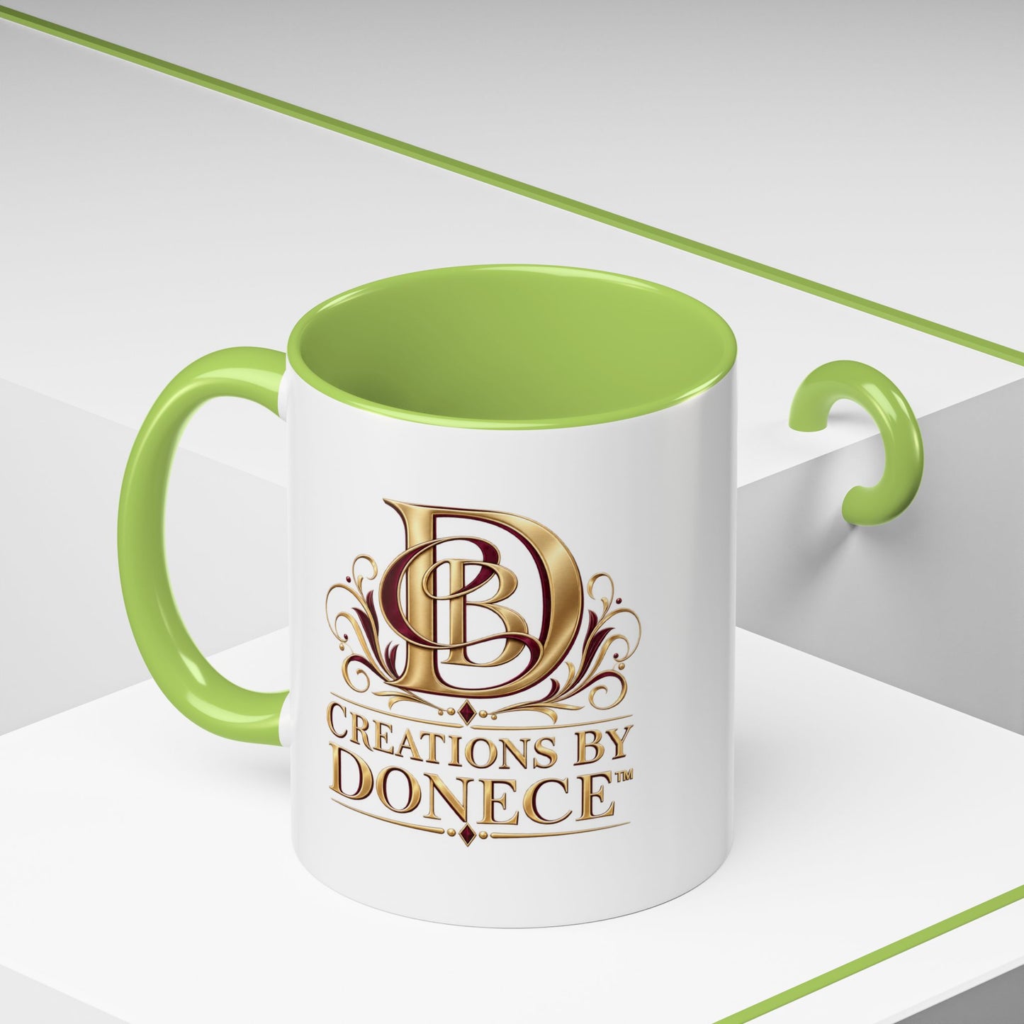 Creations by Donece Logo Accent Coffee Mug (11/15oz)