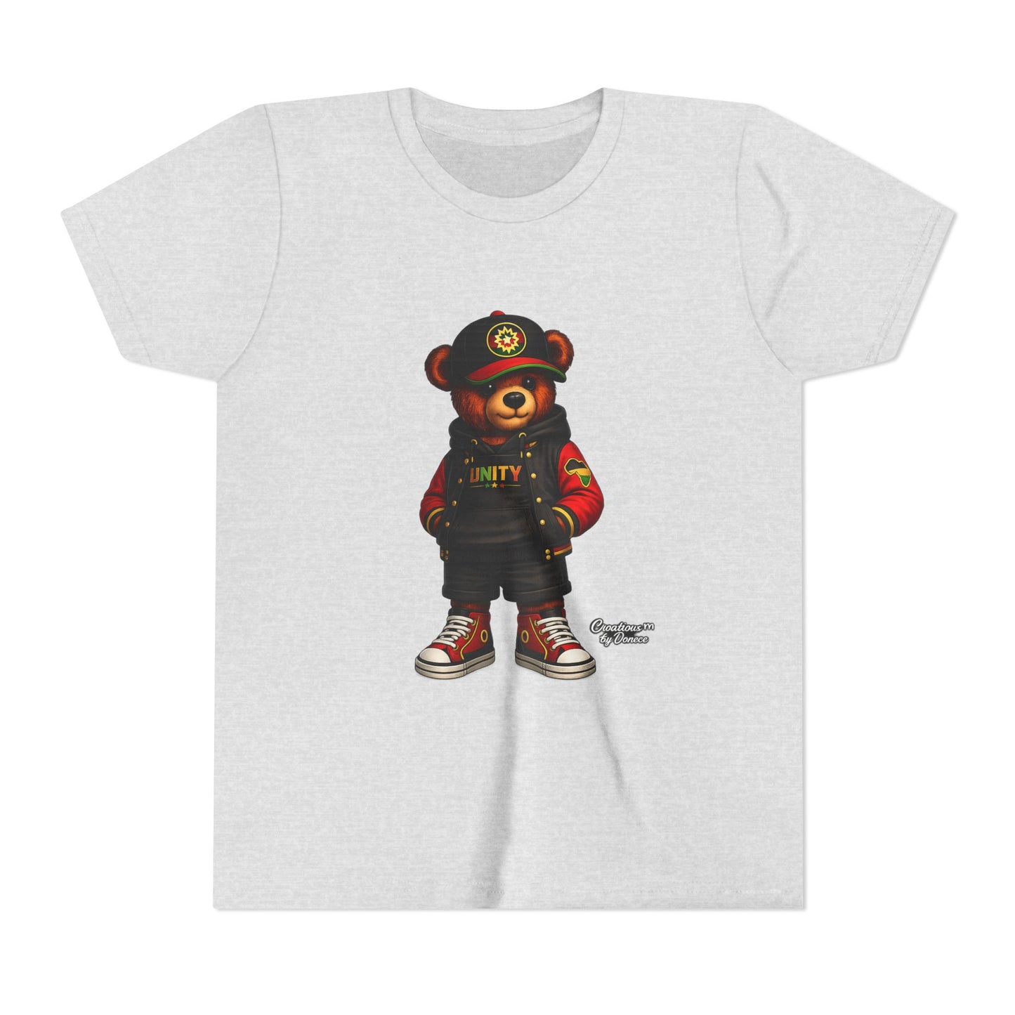 Youth Tee — 'Unity' Streetwear Teddy Bear Graphic Shirt