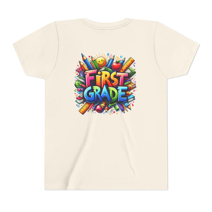 First Grade Kids Tee — Colorful Back-to-School Shirt for Boys & Girls