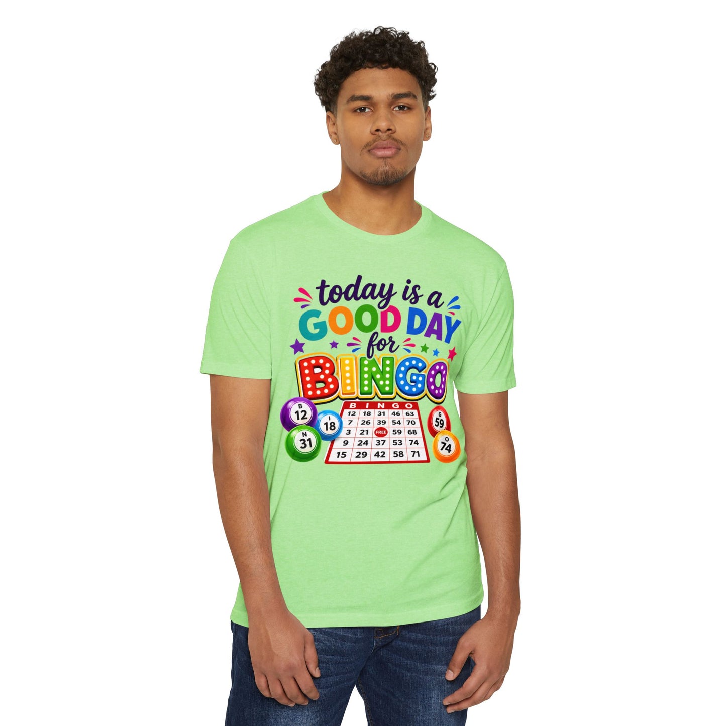 Bingo T-Shirt — "Today Is a Good Day for Bingo" Colorful Game Night Tee