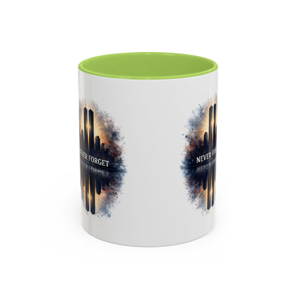 Never Forget 9/11 Memorial Accent Coffee Mug (11/15oz)