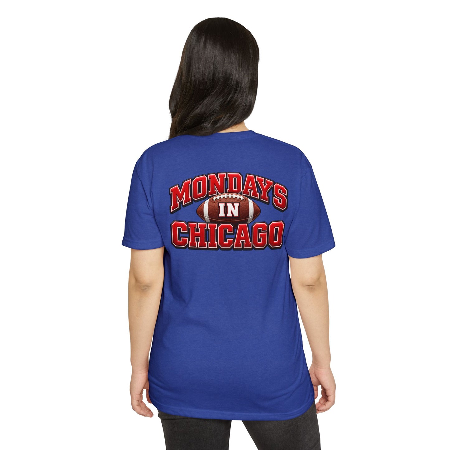 Mondays in Chicago Football T-Shirt