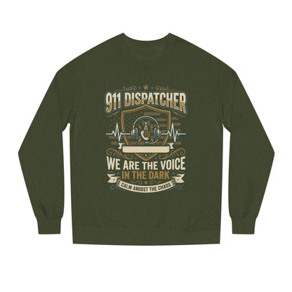 911 Dispatcher Crewneck Sweatshirt — "We Are The Voice In The Dark" Tribute