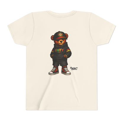 Youth T‑Shirt — Cool Bear Graphic Tee with 'UNITY' Hoodie Design