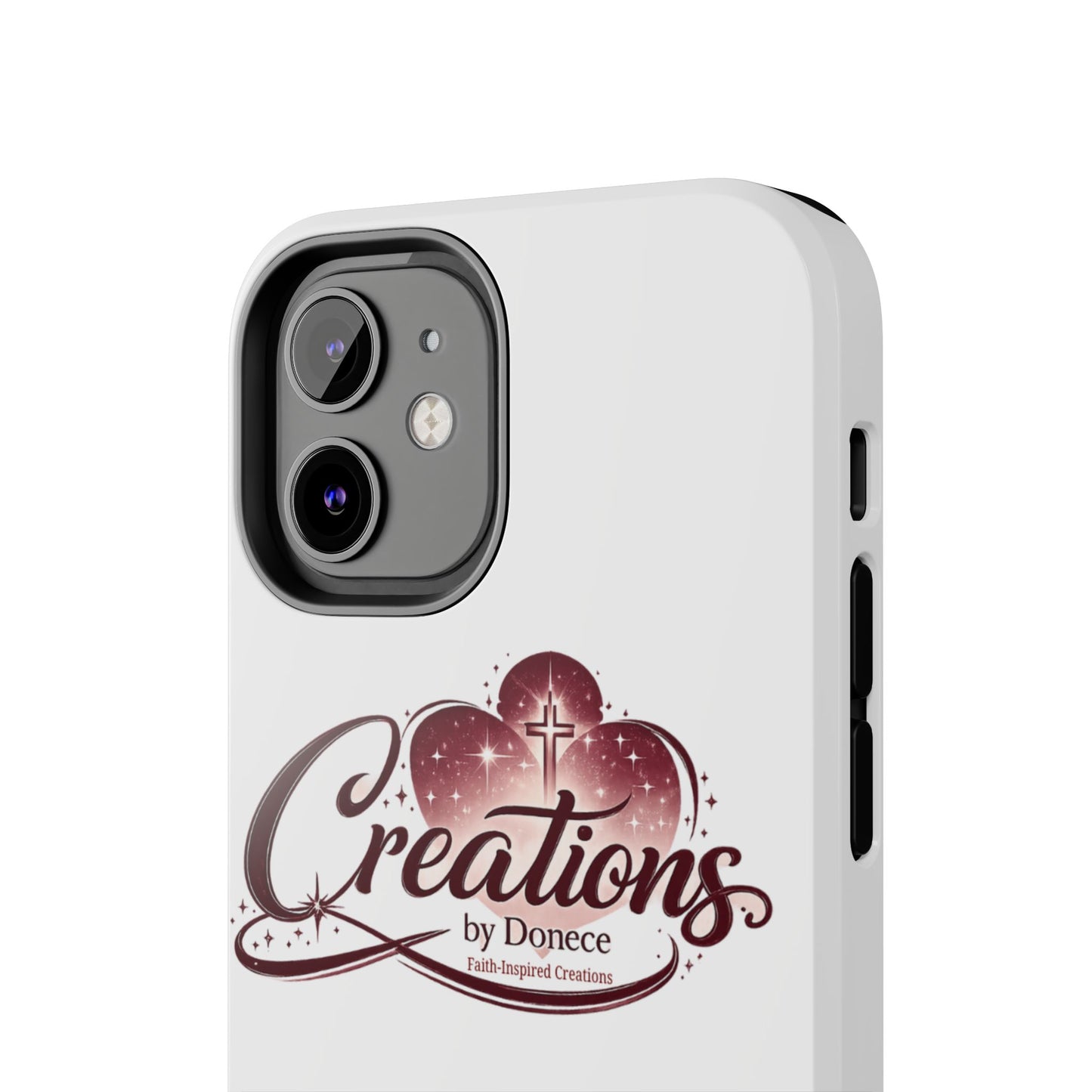 Tough Phone Case — "Creations by Donece" Logo Protective Phone Cover