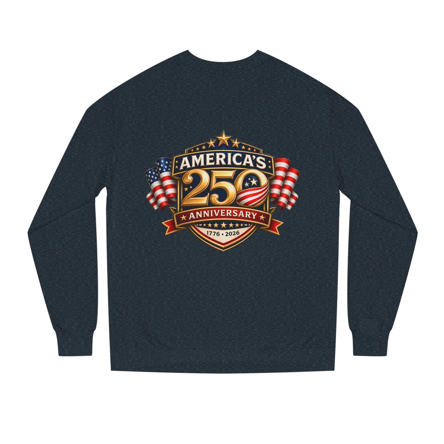 America's 25th Anniversary Sweatshirt — Patriotic USA Flag Crewneck (1776–2026)
